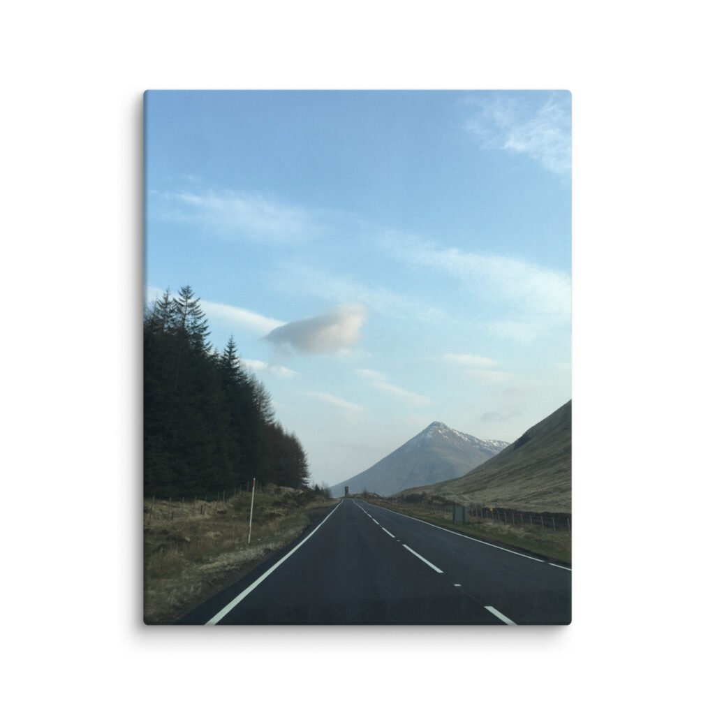 Scottish Highland Road Canvas
