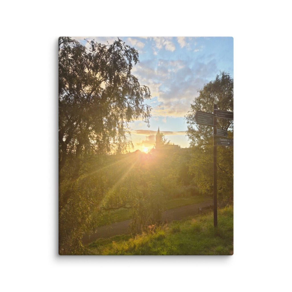 Kelvingrove Park in Summer Canvas
