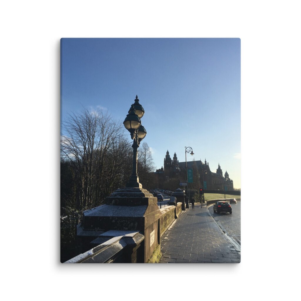 Dumbarton Street in Winter Canvas