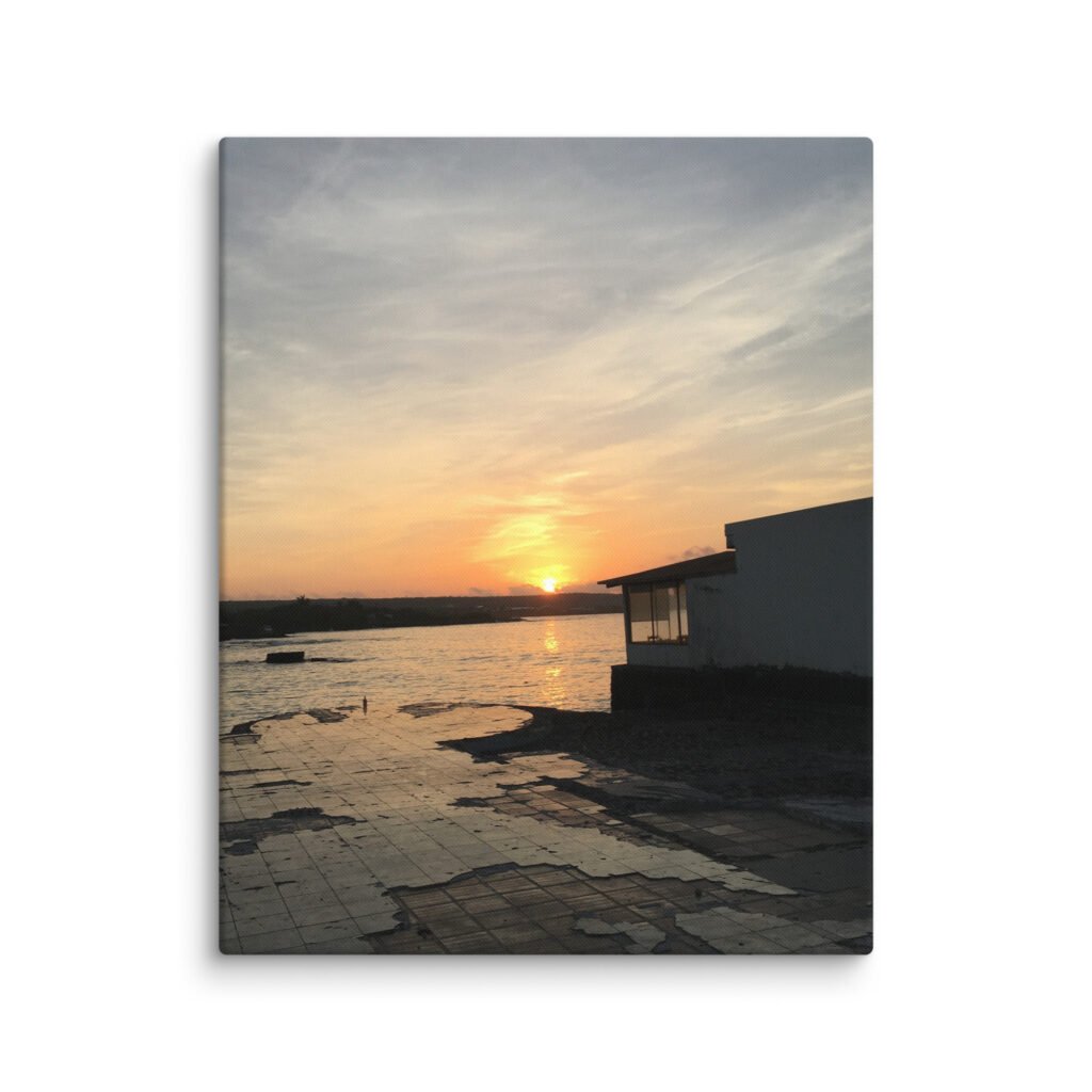Sunset Galapagos View Canvas