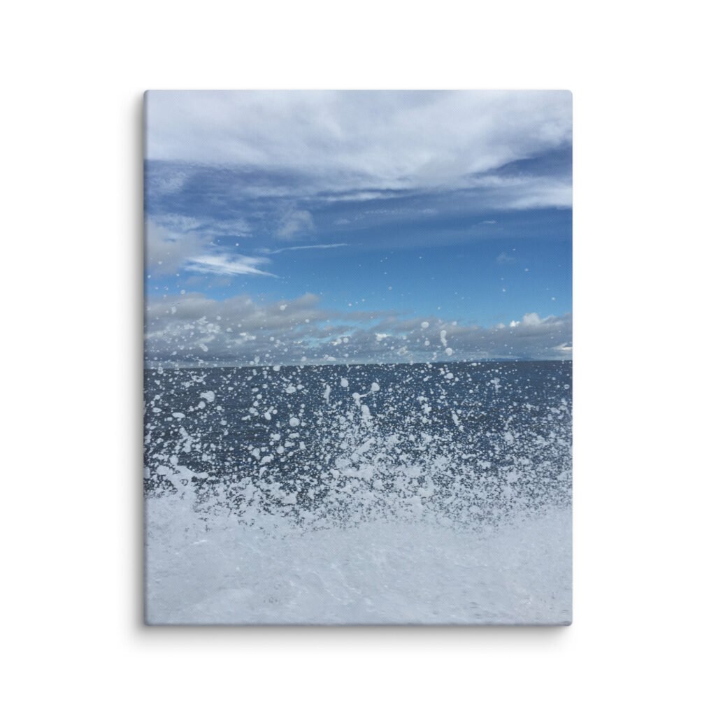 Boat Ocean Spray Galapagos Canvas