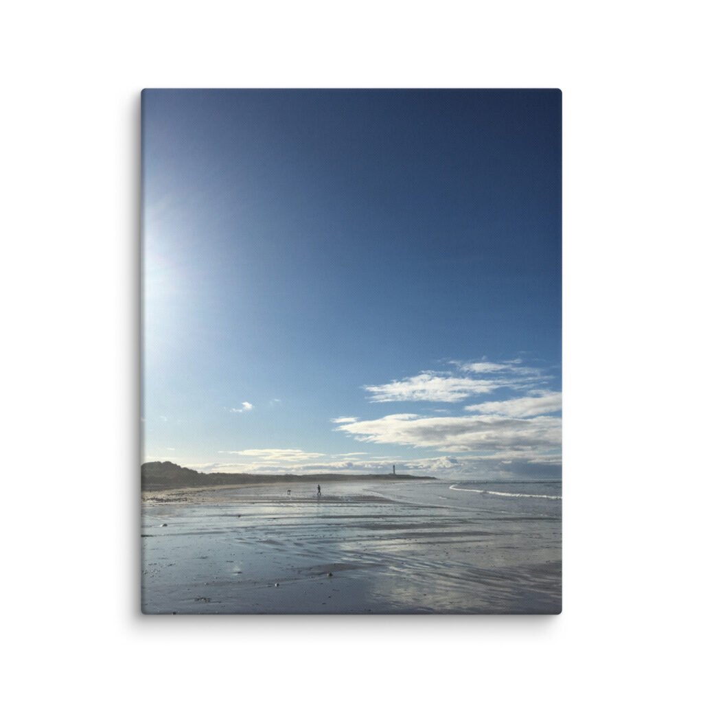 Winter Aberdonian Beach Canvas