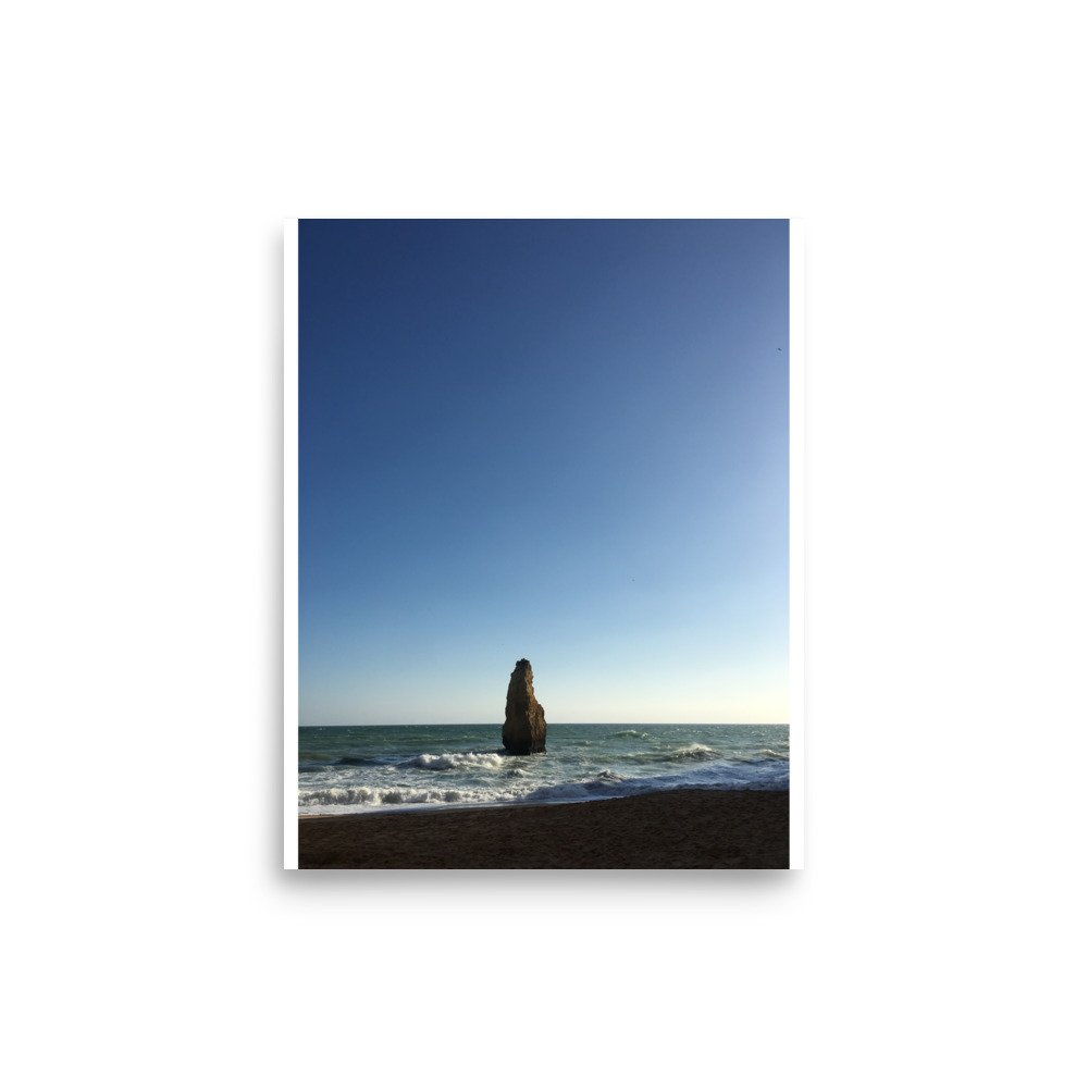 Portuguese Stone beach Poster