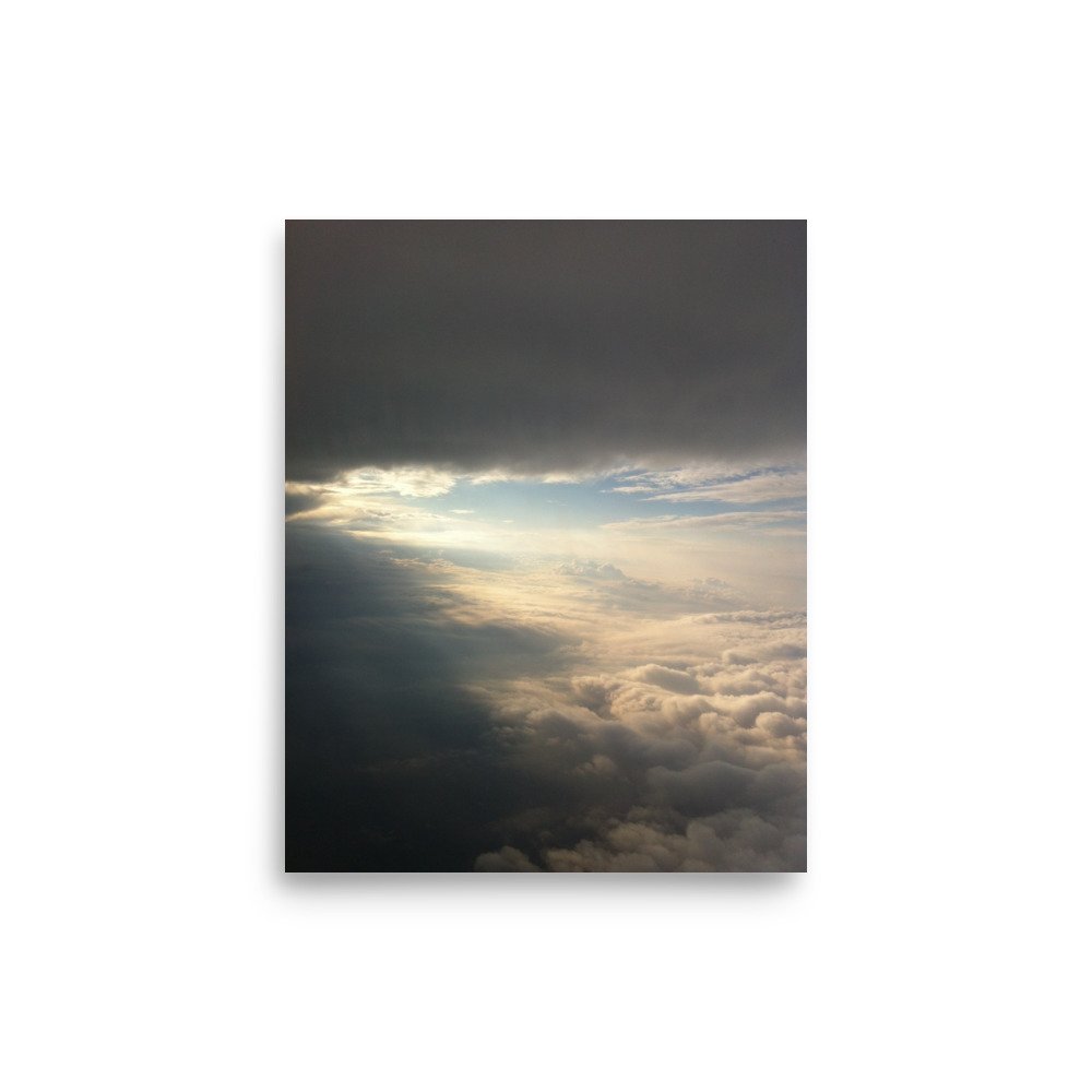 Sun Pocket in the Clouds Poster