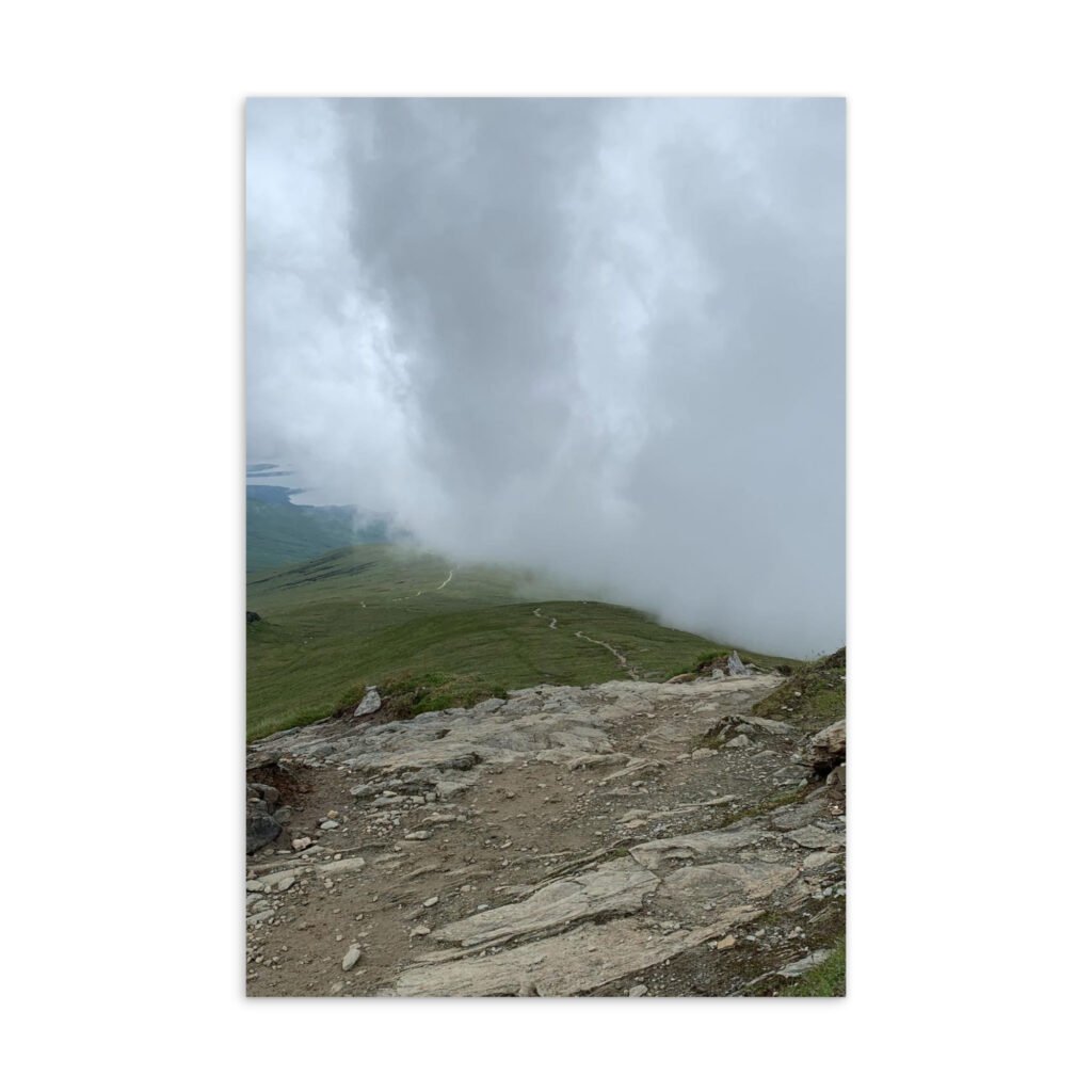 Ben Lomond Path in the Cloud Postcard
