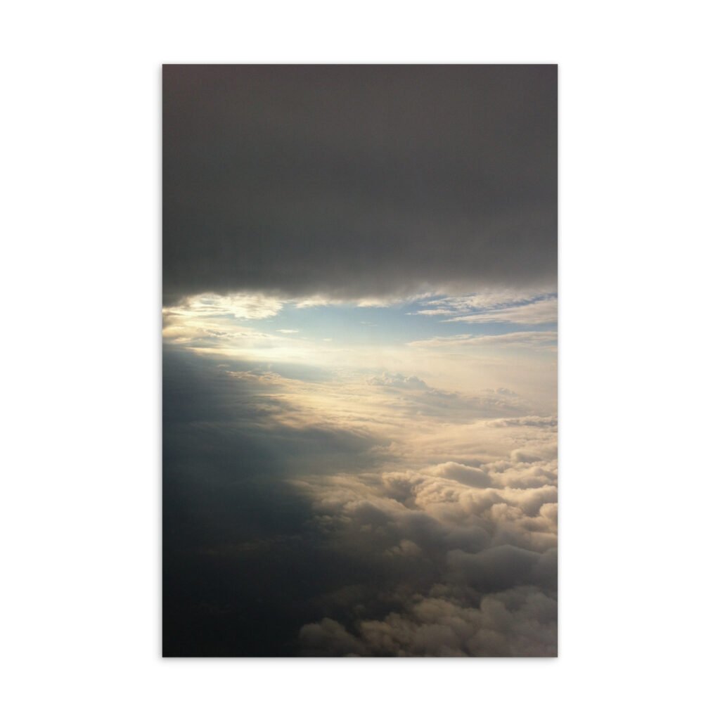 Sun Pocket in the Clouds Postcard