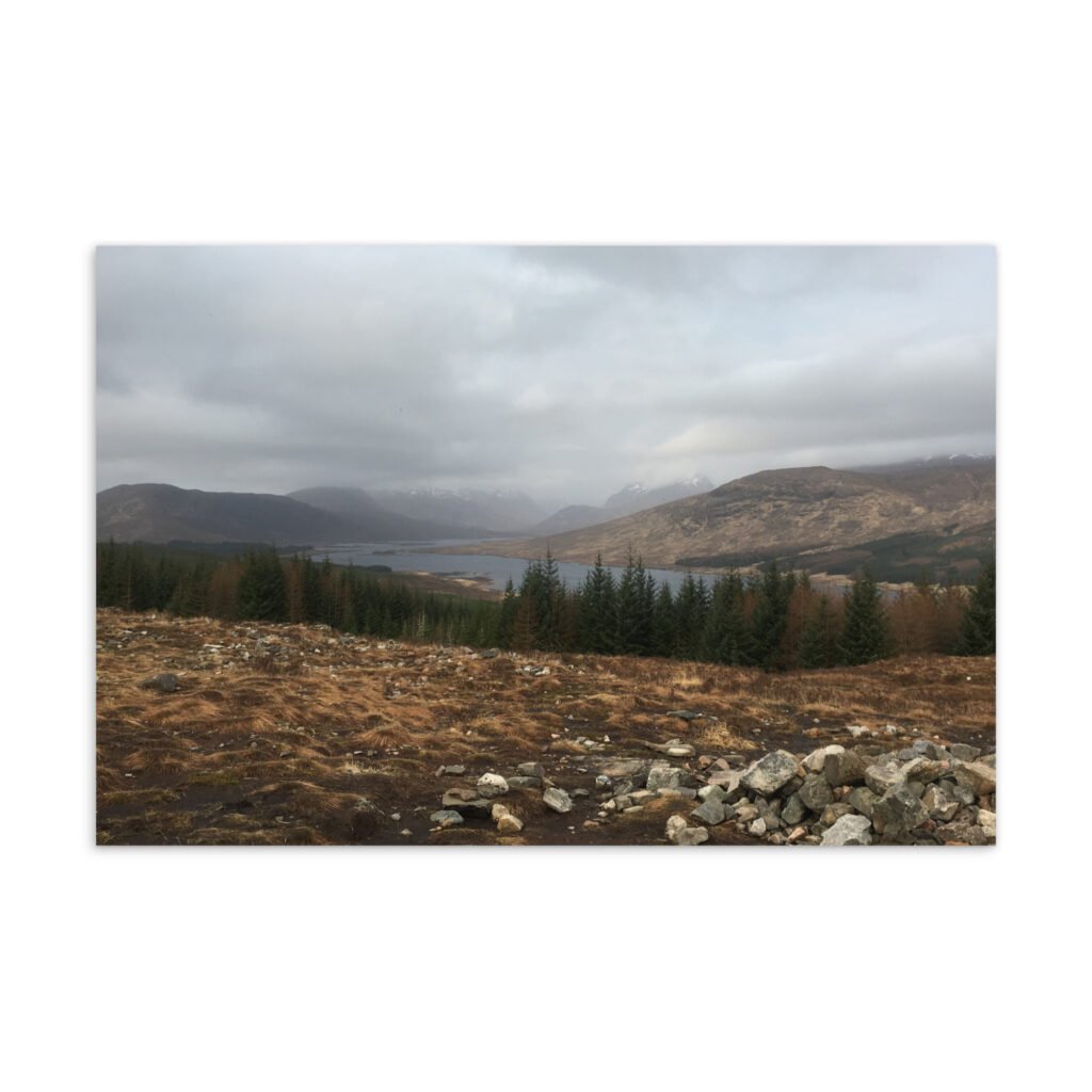 Scottish Highland Lake Postcard