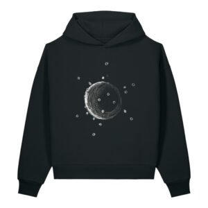 Unisex sculpted heavyweight hoodie Space Inspired - Image 1